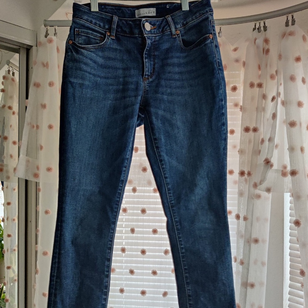 Loft curvy skinny crop jeans